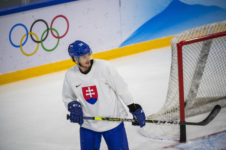 Tréning slovenskej hokejovej reprezentácie