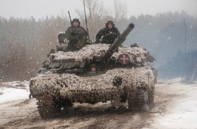 Ukrajinský tank sa vo