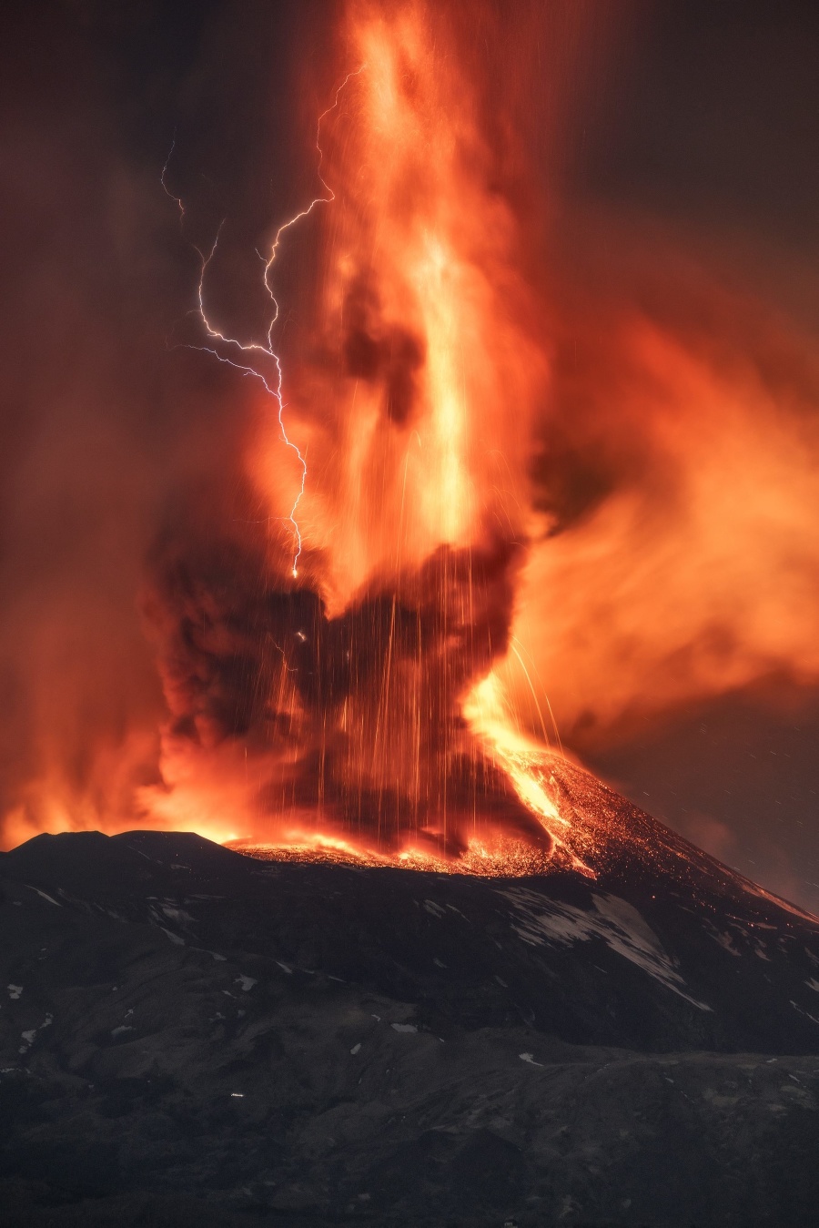 Sopka Etna spôsobila zriedkavú