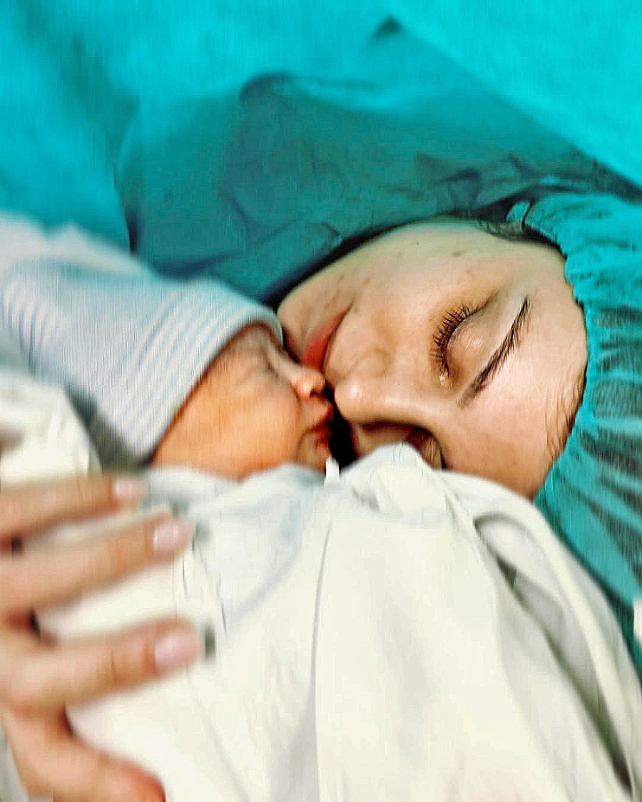 Dominika porodila vytúženého synčeka.