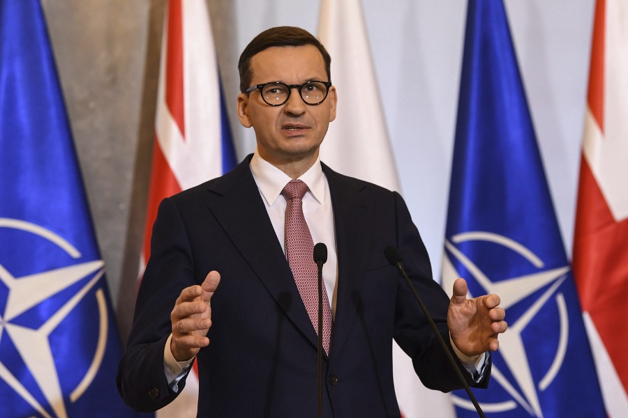 Poľský poľský Mateusz Morawiecki.