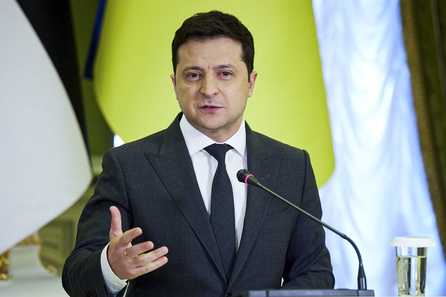 Ukrajinský prezident Volodymyr Zelenskyj.