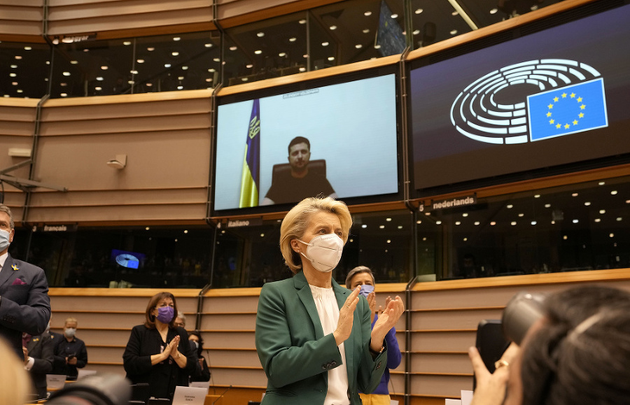 Zelenskyj vystúpil v utorok v europarlamente s emotívnym príhovorom.