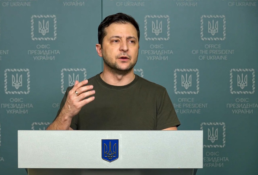 Ukrajinský prezident Volodymyr Zelenskyj.