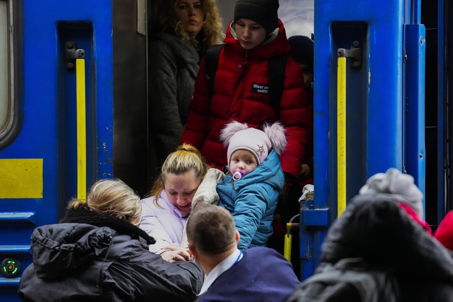 Množstvo utečencov z Ukrajiny