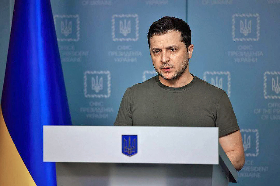 Ukrajinský prezident Volodymyr Zelenskyj.