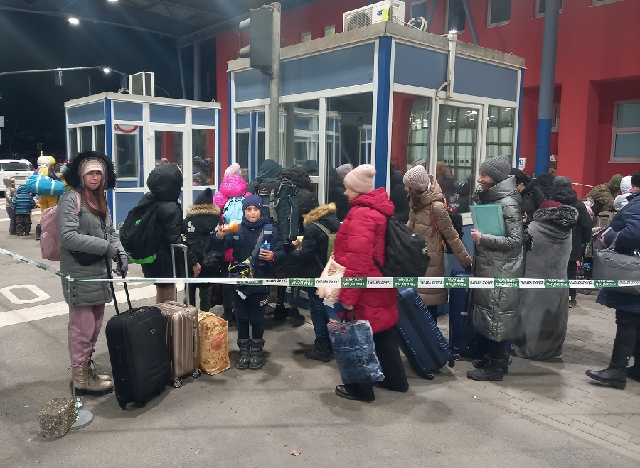 Utečenci utekajúci z Ukrajiny