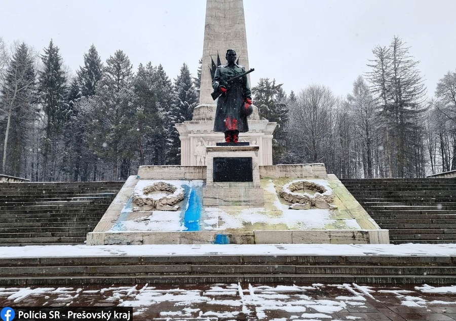 Pamätník sovietskej armády poškodili