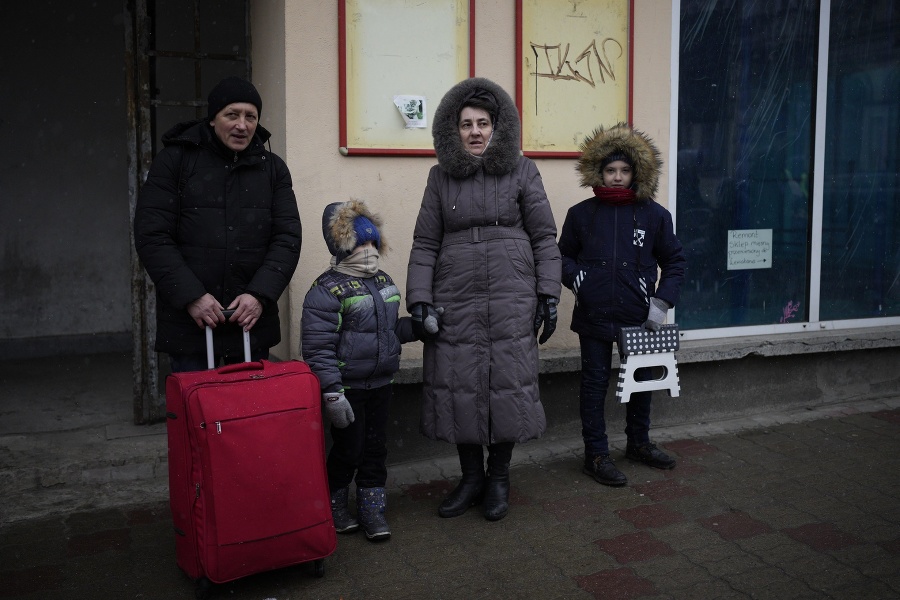 Ukrajinská rodina na poľsko-ukrajinskom