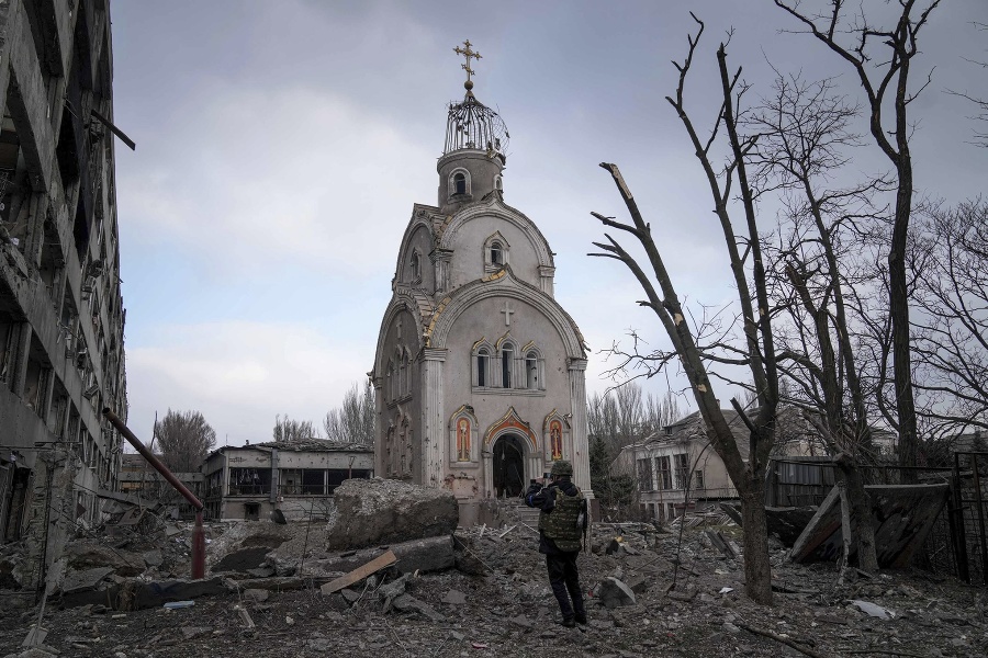 Ukrajinské mesto Mariupol po