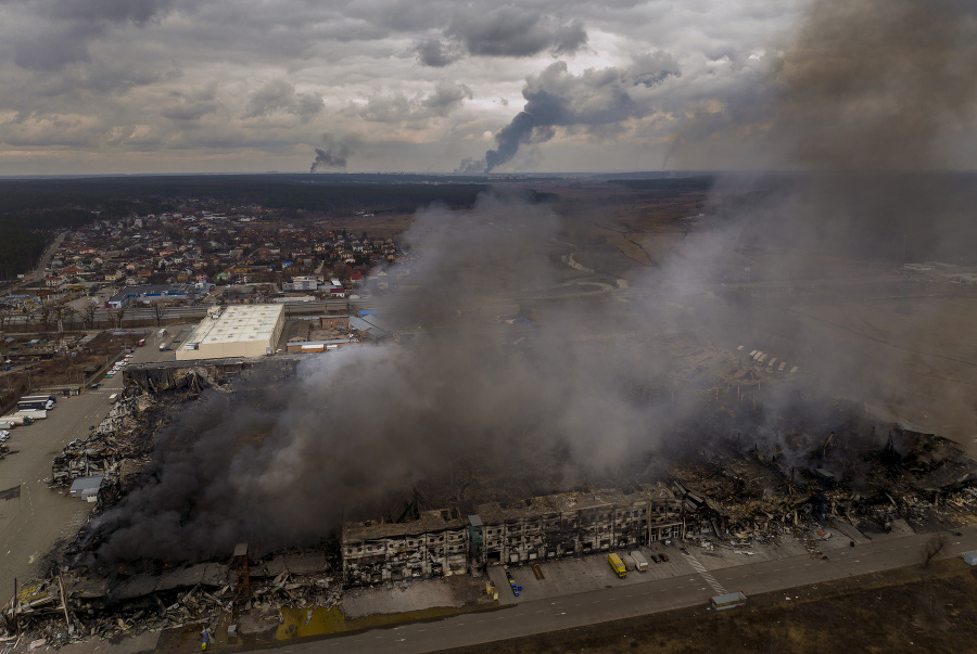 Po bombardovaní v Irpine