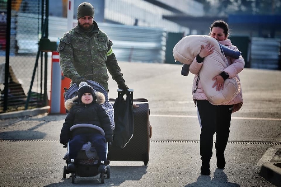 Ľudia utekajú pred vojnou