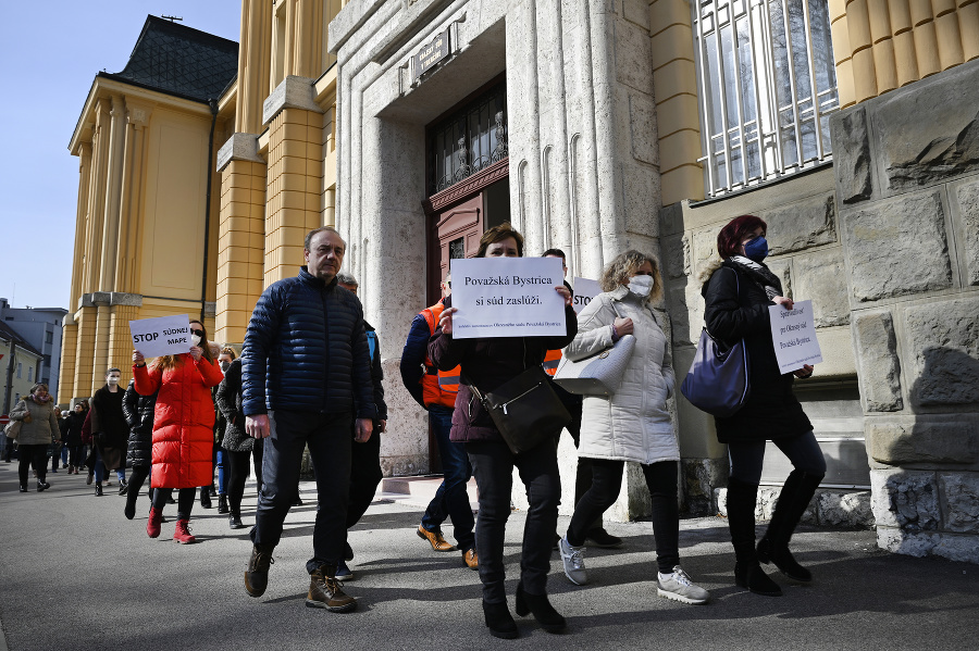 Protest proti reforme súdnej