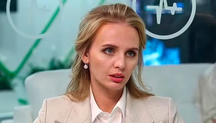 Doktorka Maria Voroncovová (36) počas diskusie v televízii.