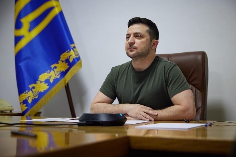 Ukrajinský líder Volodymyr Zelenskyj.