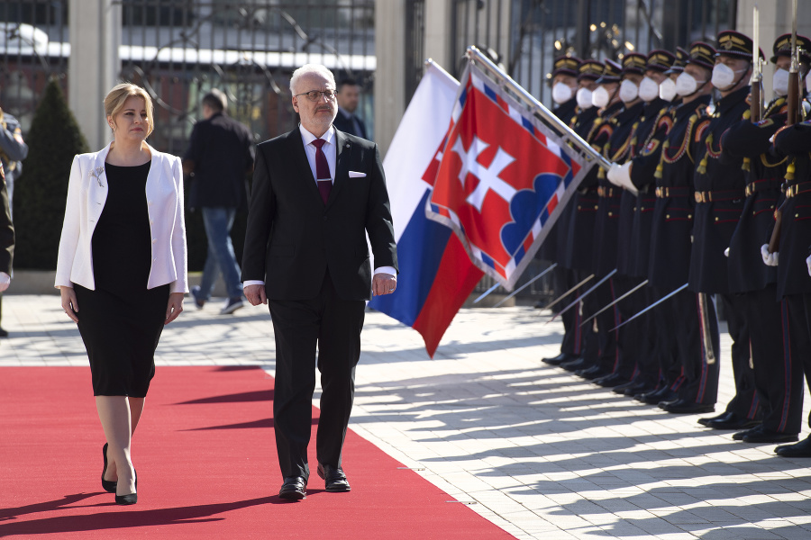 Prezidentka Čaputová a lotyšský