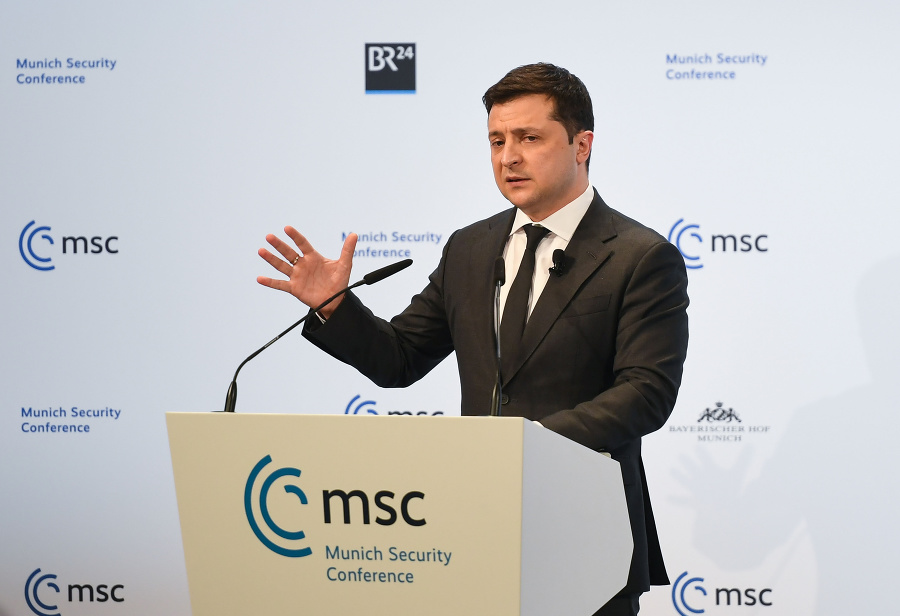 Zelenskyj v Mníchove -