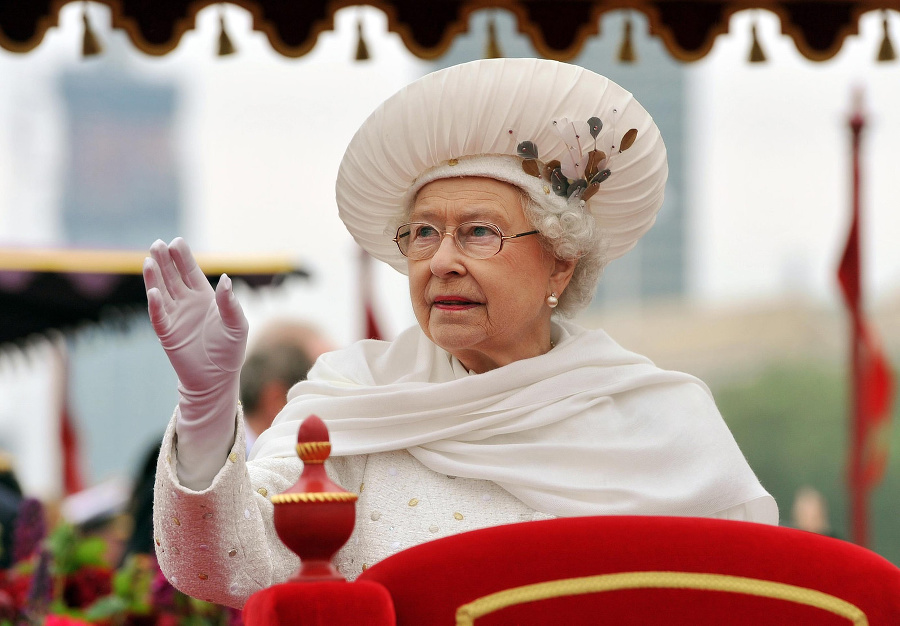 Kráľovná Alžbeta II. počas