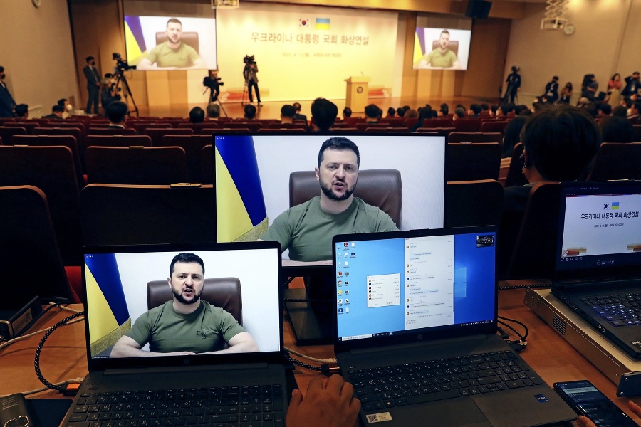 Zelenskyj požiadal Južnú Kóreu