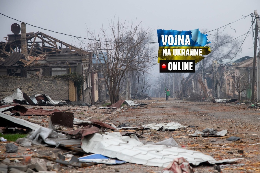 Zničené prístavné mesto Mariupol.