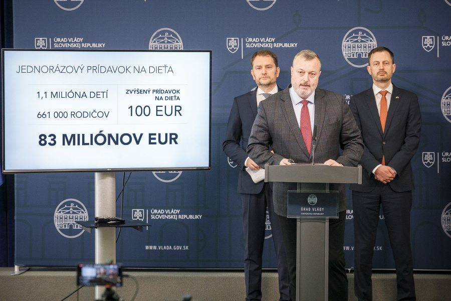 Tlačová konferencia predstaviteľov vládnej koalície na tému: Pomoc ľuďom.