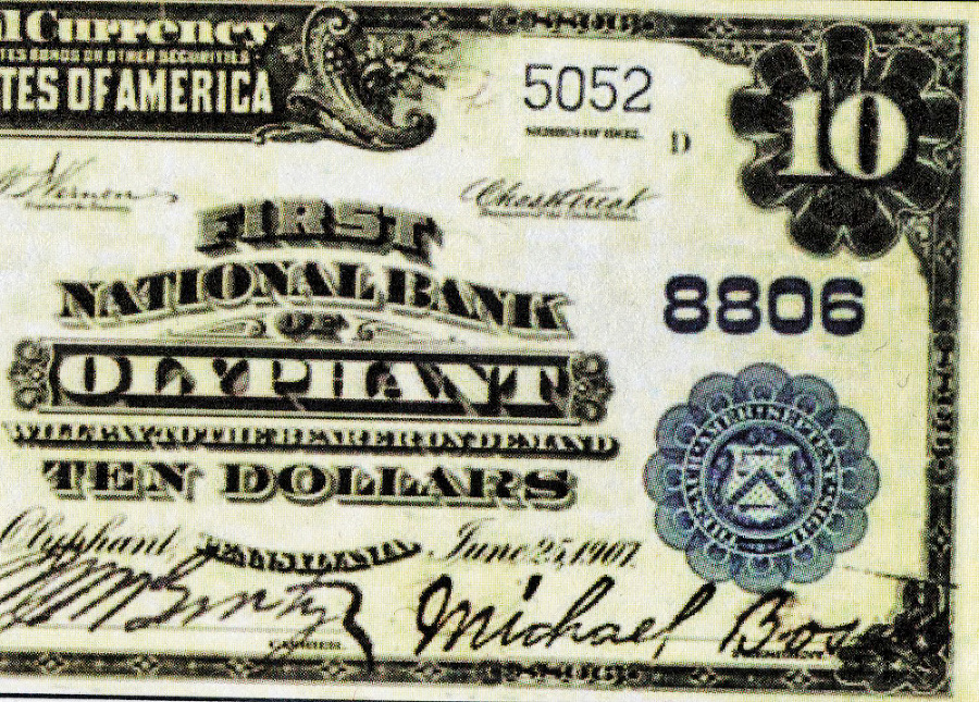 Desaťdolárová bankovka s podpisom