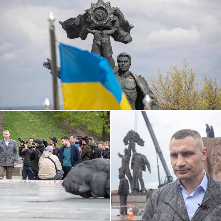 V Kyjeve odstránili sochu