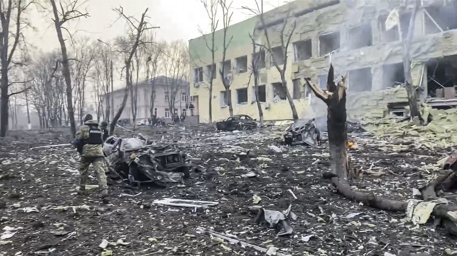 Nočné bombardovanie ukrajinského mesta