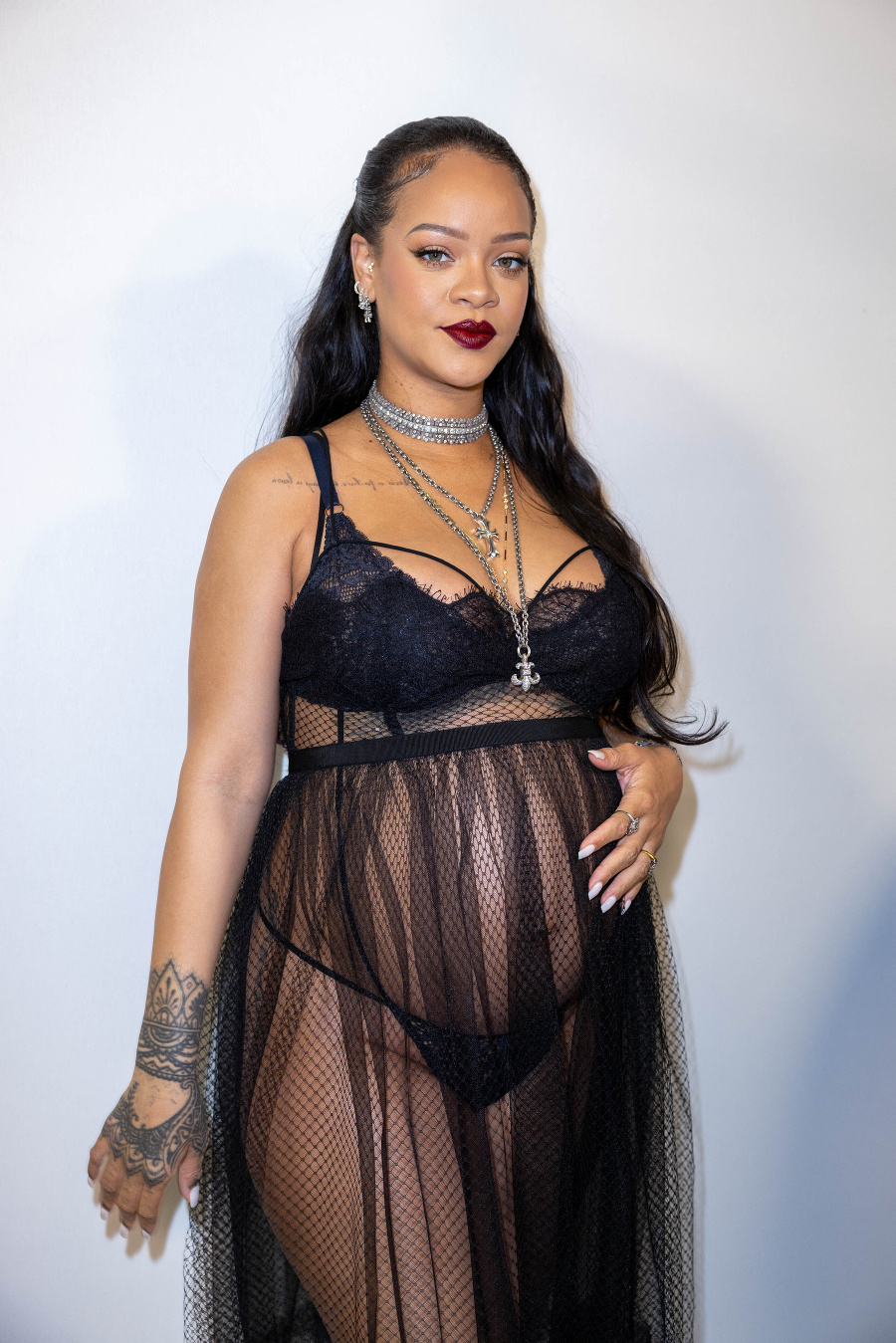 Rihanna ešte ako tehotná.