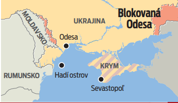 Blokovaná Odesa.