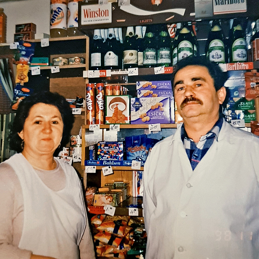 1999 - Ján Partička s manželkou Máriou (68).