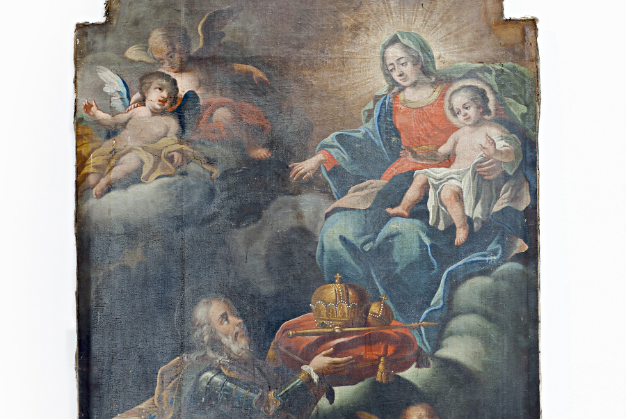 Neskorobarokový oltárny obraz sv.