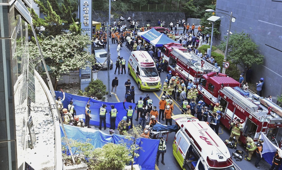 Pri požiari kancelárskej budovy v Južnej Kórei zomrelo najmenej sedem ľudí.