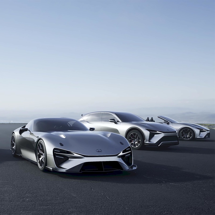 Plne elektrický vysokovýkonný športový automobil budúcnosti podľa spoločnosti Lexus.