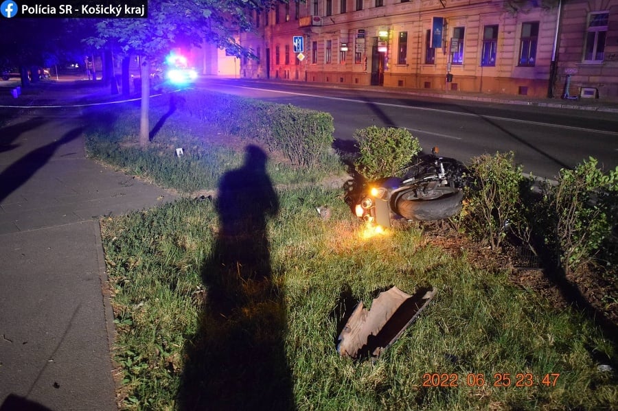 Tragická nehoda motocykla.