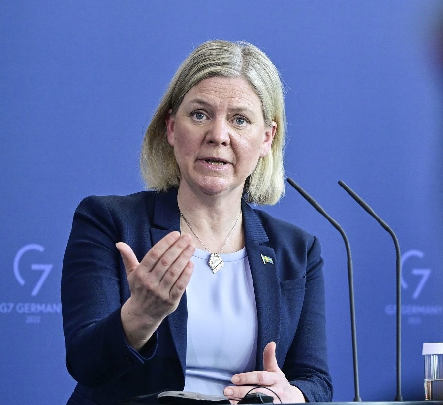 Švédska premiérka Magdalena Anderssonová.