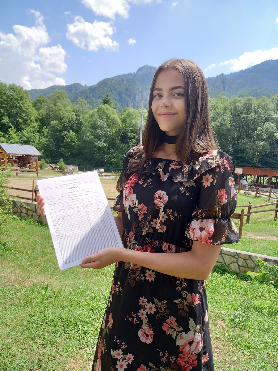 Katarína (18), 3. ročník Gymnázium Veľká Okružná, Žilina
