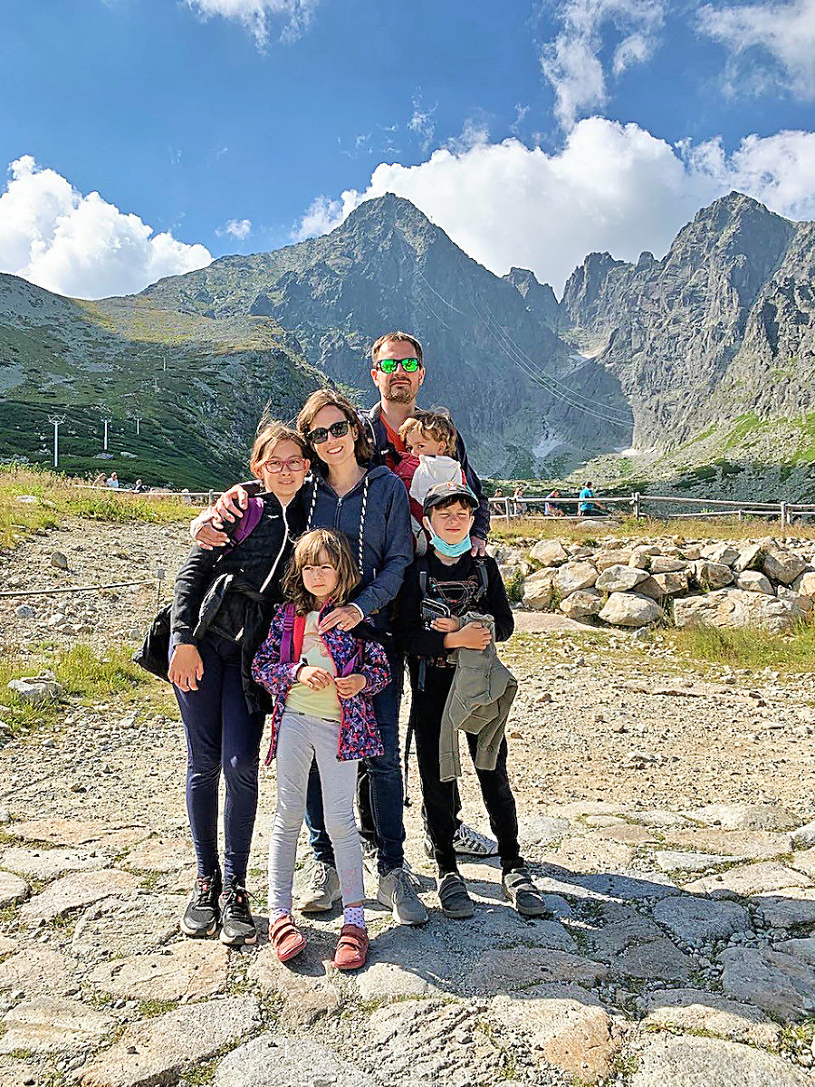 S rodinou vo Vysokých Tatrách.