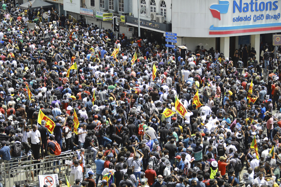 Protesty na Srí Lanke