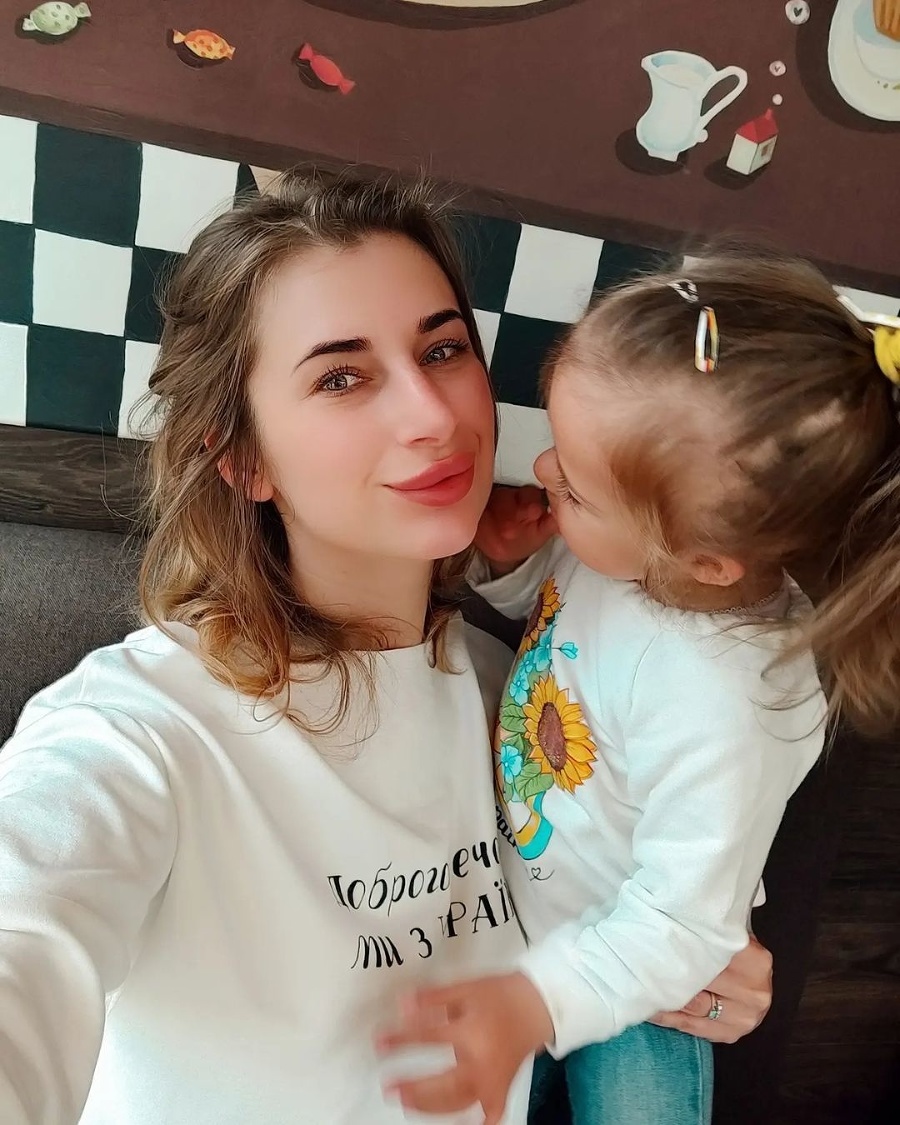 Iryna so svojou milovanou dcérkou Lizou. 