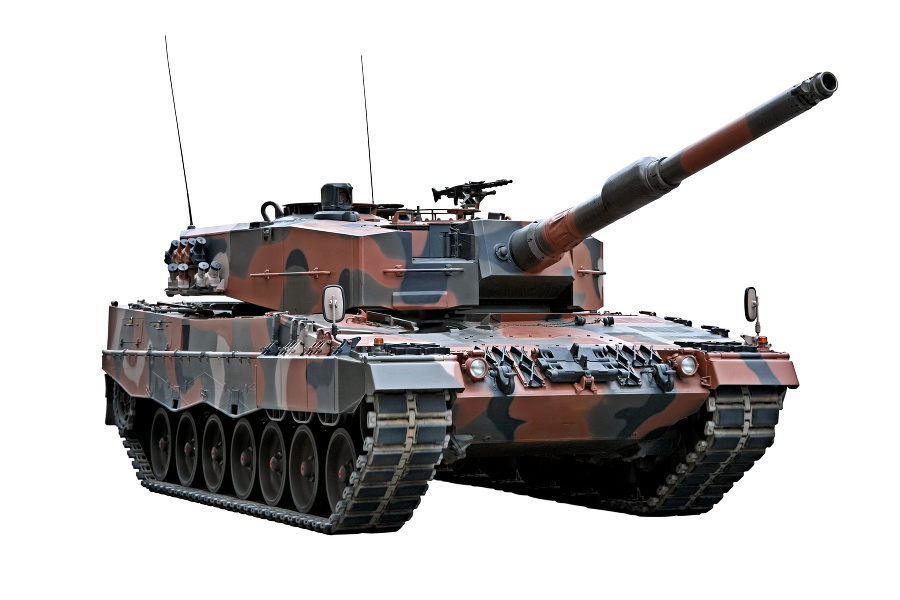 Na snímke tank Leopard