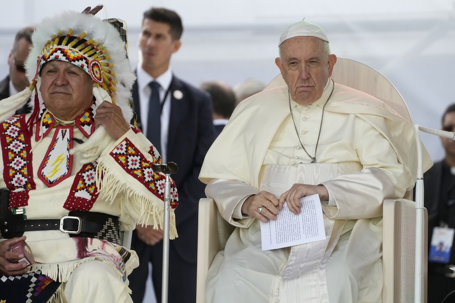 Pápež František počas návštevy