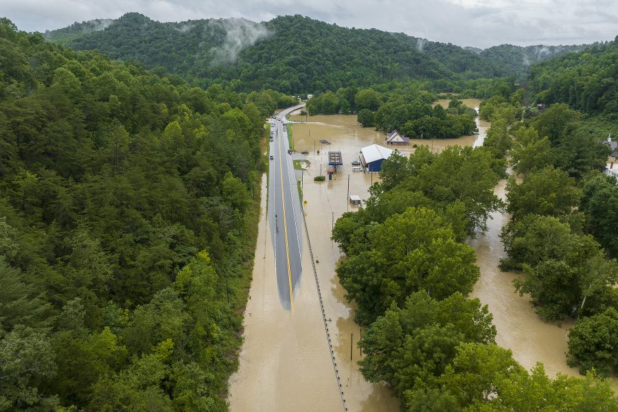 Záplavy v americkom Kentucky.