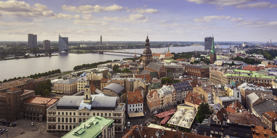 Hlavné mesto Lotyšska, Riga.