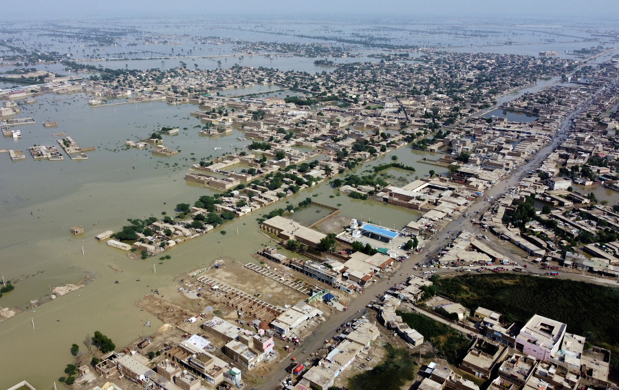Záplavy v Pakistane. 