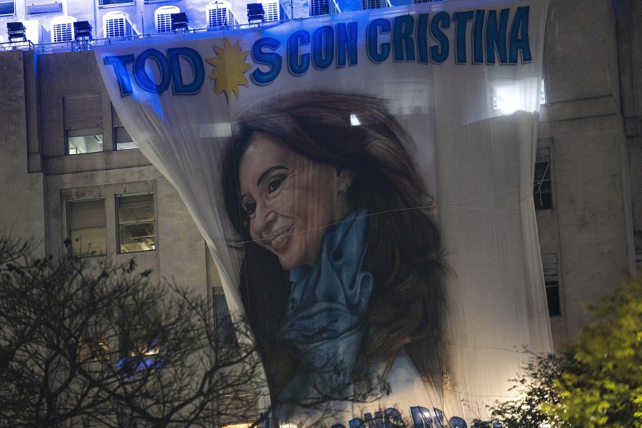 Vlajka s podobizňou argentínskej