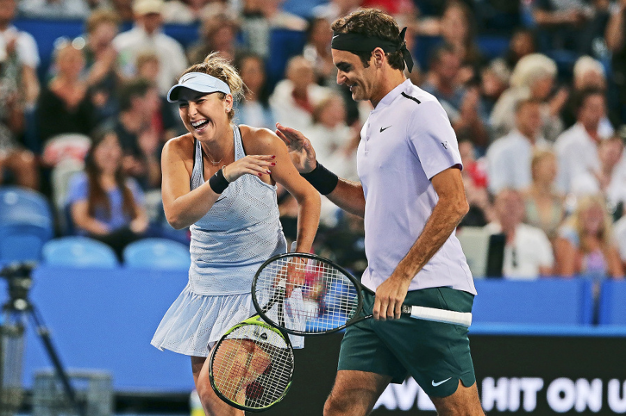 Roger Federer a Belinda