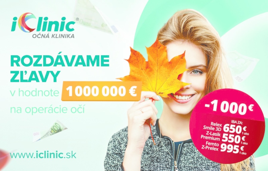 Nezmeškajte časovo limitovanú mimoriadnu zľavu 1 000 € pre prvých 1 000 záujemcov na vybrané operačné metódy.