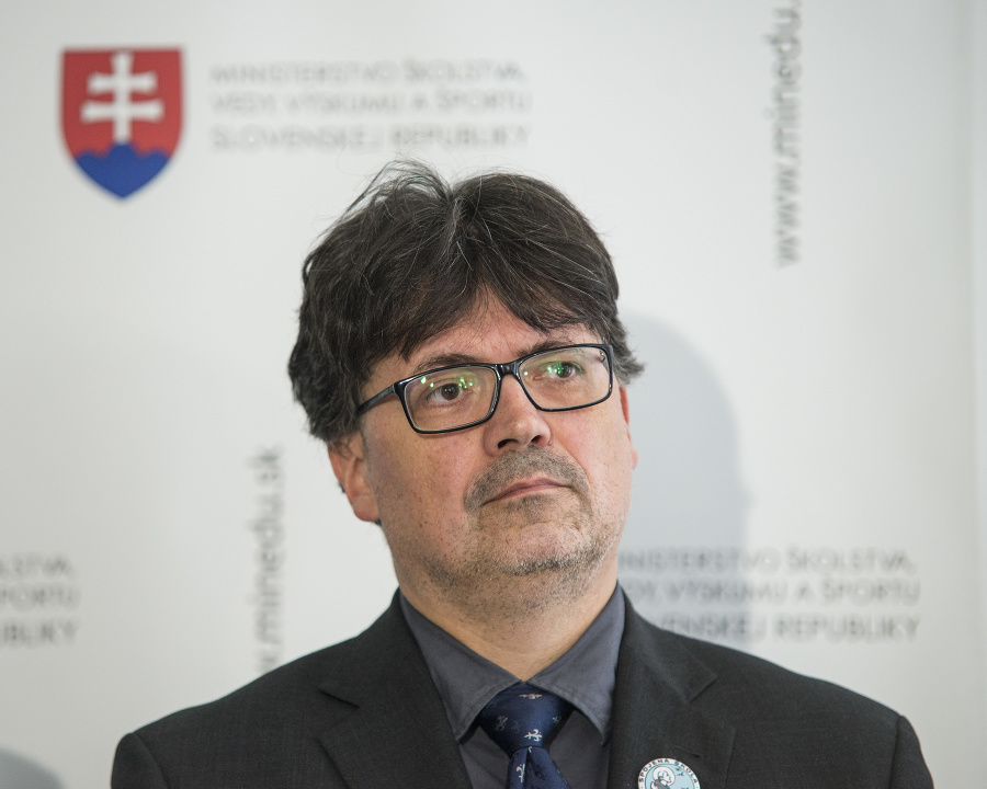 Na snímke prezident Združenia katolíckych škôl Slovenska (ZKŠS) Ján Horecký.