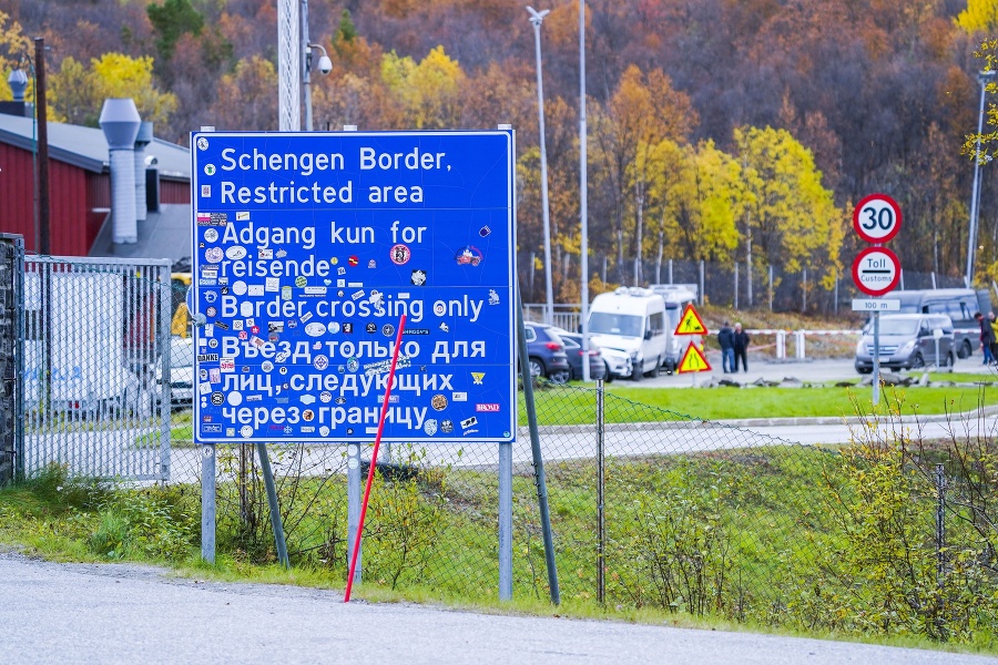 Nápis označujúci hraničný priechod